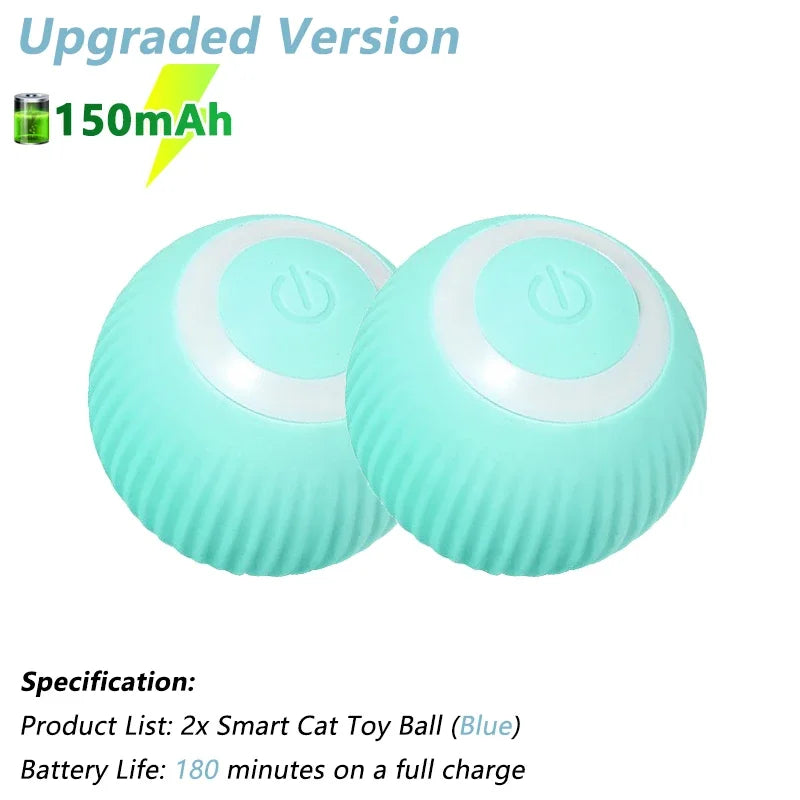 Interactive Electric Rolling Ball for Cats - Intelligent Rotating Toy and Game Accessory