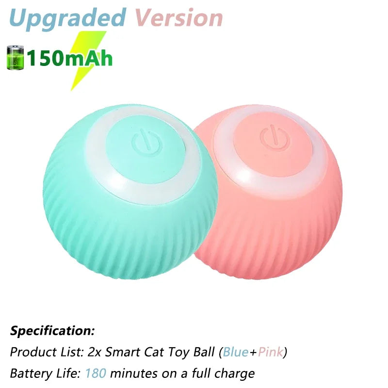Interactive Electric Rolling Ball for Cats - Intelligent Rotating Toy and Game Accessory