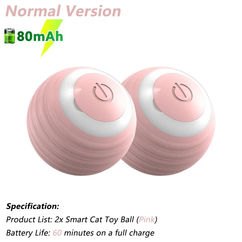 Interactive Electric Rolling Ball for Cats - Intelligent Rotating Toy and Game Accessory