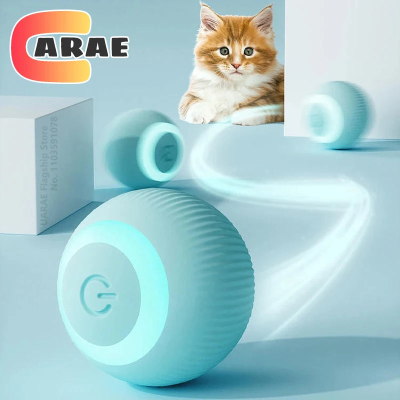 Interactive Electric Rolling Ball for Cats - Intelligent Rotating Toy and Game Accessory