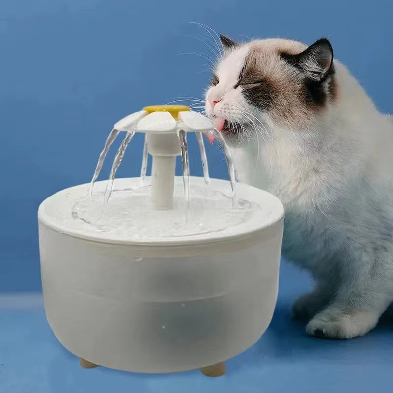 Automatic Pet Water Fountain with USB Electric Filter - 1200ml Silent Cat Drinking Bowl and Recirculating Water Dispenser