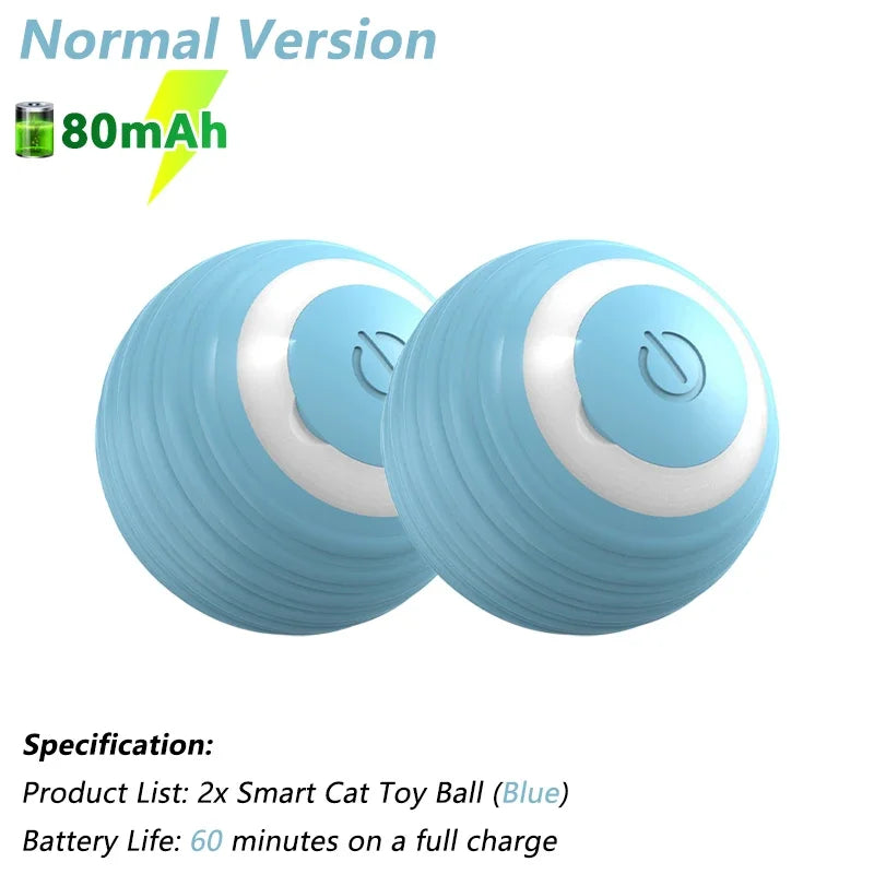 Interactive Electric Rolling Ball for Cats - Intelligent Rotating Toy and Game Accessory