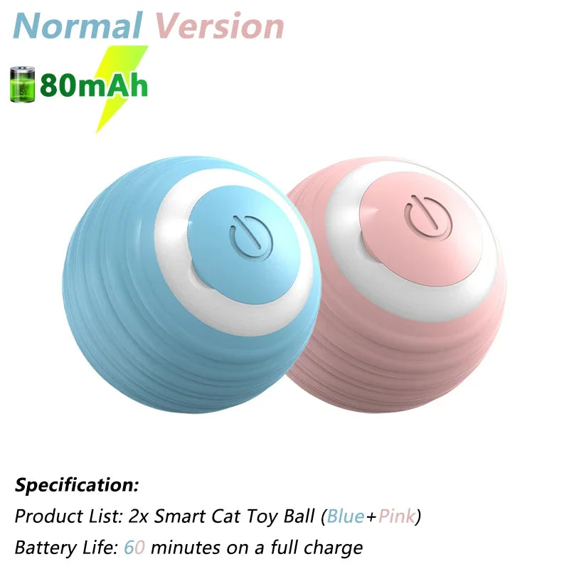 Interactive Electric Rolling Ball for Cats - Intelligent Rotating Toy and Game Accessory