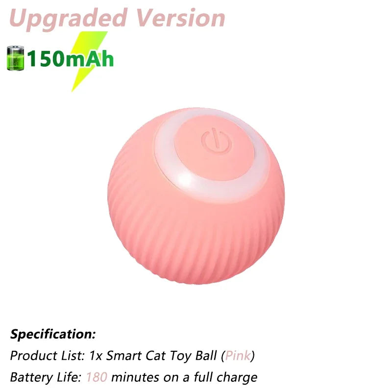 Interactive Electric Rolling Ball for Cats - Intelligent Rotating Toy and Game Accessory
