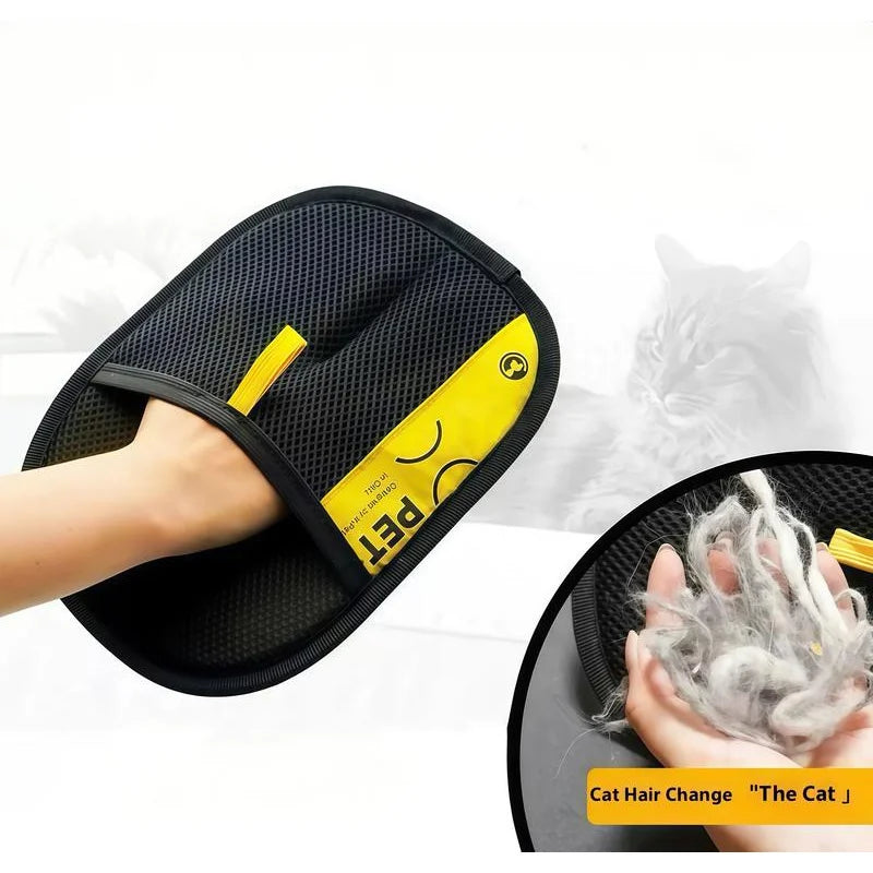 Revolutionary Pet Hair Remover Gloves - Effortless Grooming for Cats and Dogs with 2-in-1 Lint Roller Brush - Eco-Friendly and Reusable!