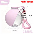 Portable 2-in-1 Dog Water Bottle for Small Breeds - Leak-Proof and Compact Stainless Steel Design with Silicone Components