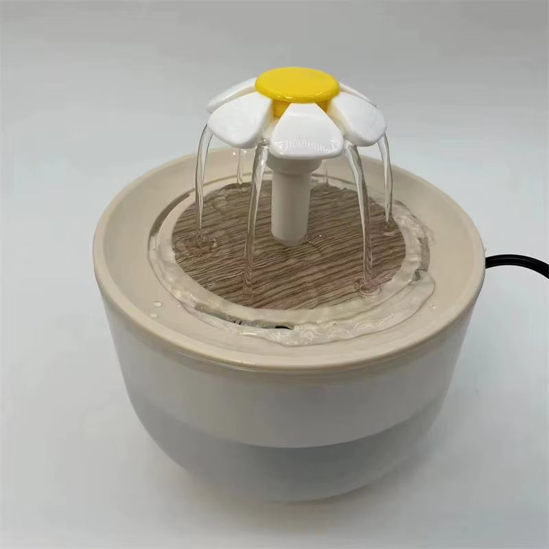 Automatic Pet Water Fountain with USB Electric Filter - 1200ml Silent Cat Drinking Bowl and Recirculating Water Dispenser