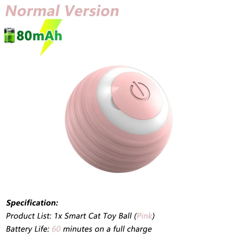 Interactive Electric Rolling Ball for Cats - Intelligent Rotating Toy and Game Accessory