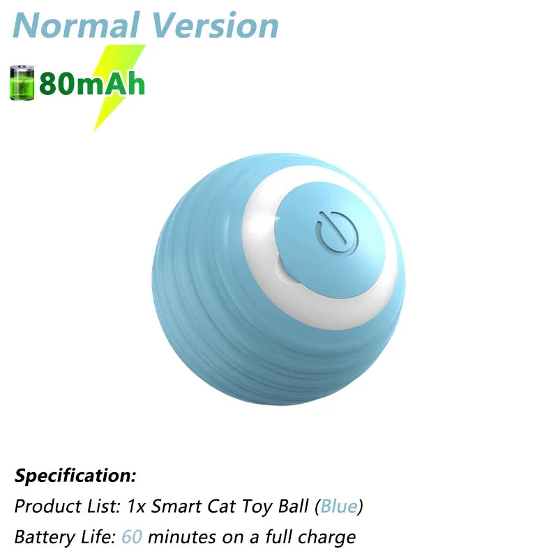 Interactive Electric Rolling Ball for Cats - Intelligent Rotating Toy and Game Accessory